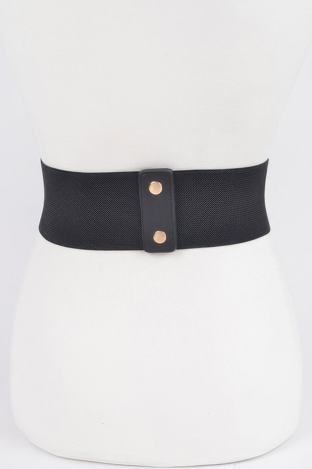 Faux Leather Elastic Belt