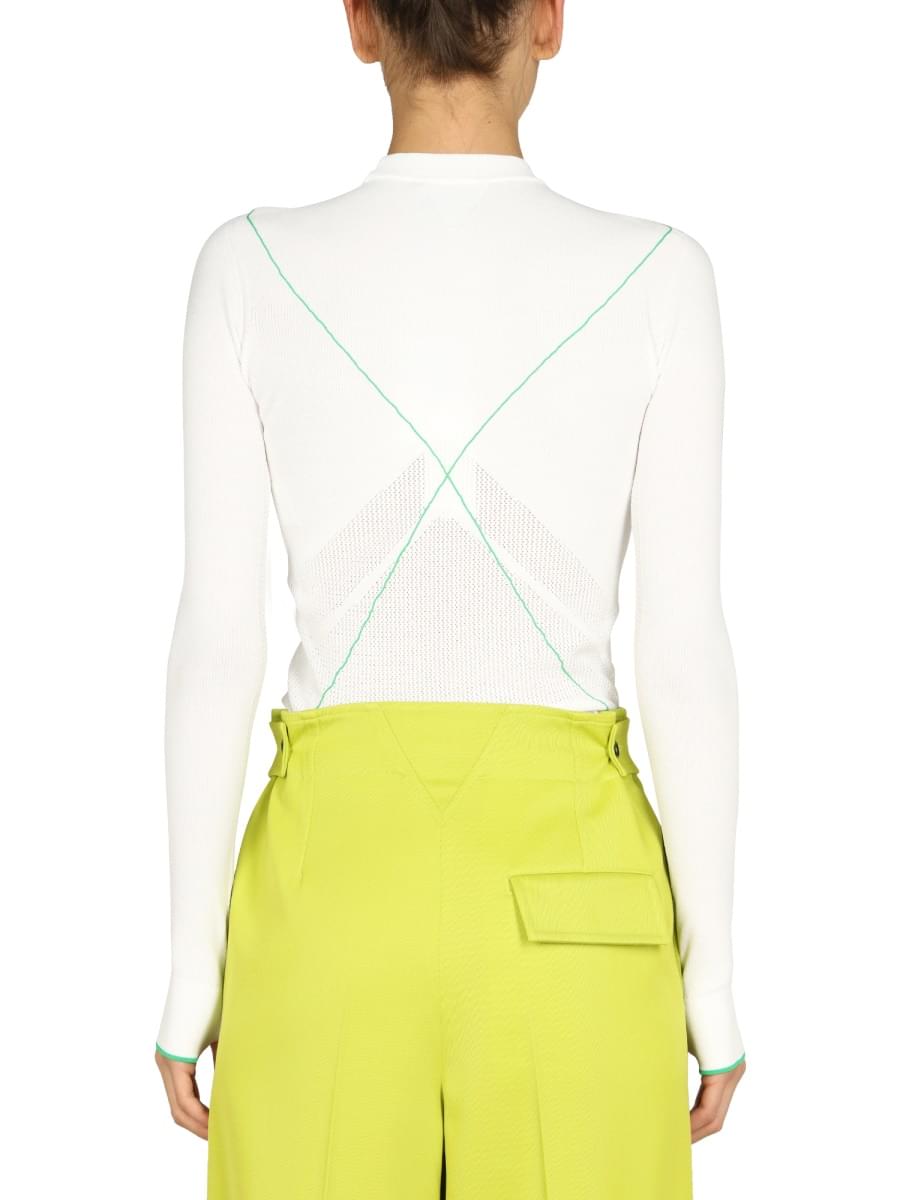 Bottega Veneta Women Contrasting Seams Sweater