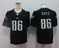 Men's Philadelphia Eagles Zach Ertz #86 Black Game jersey