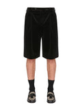 Gucci Men Stretch Velvet Shorts