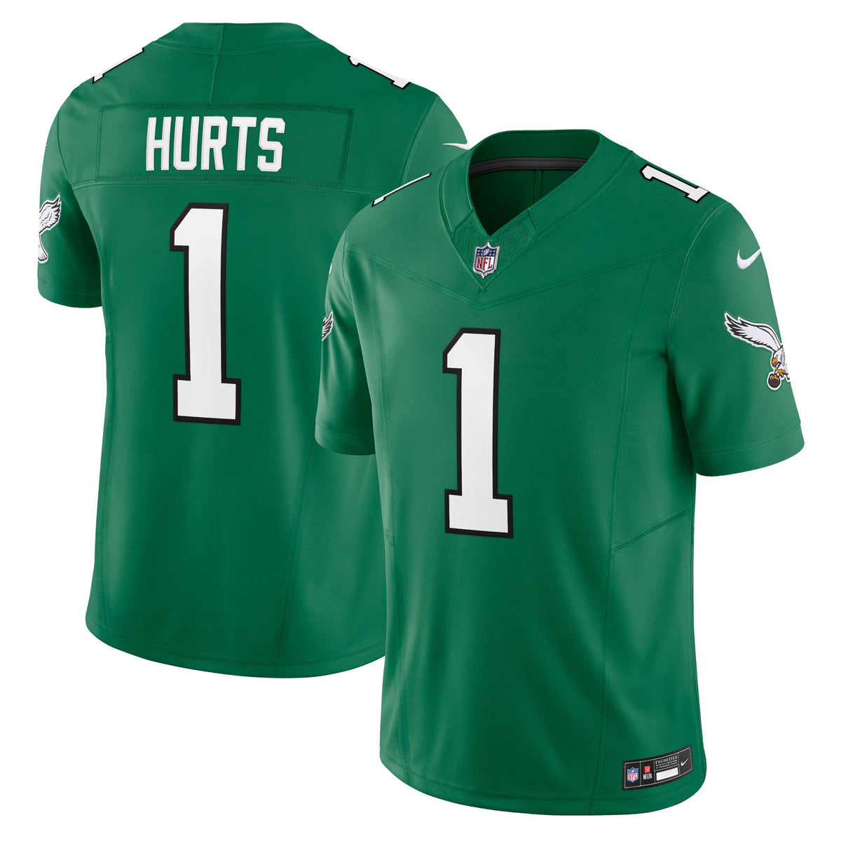 Philadelphia Eagles Jalen Hurts Kelly Green Vapor F.U.S.E. Limited Jersey