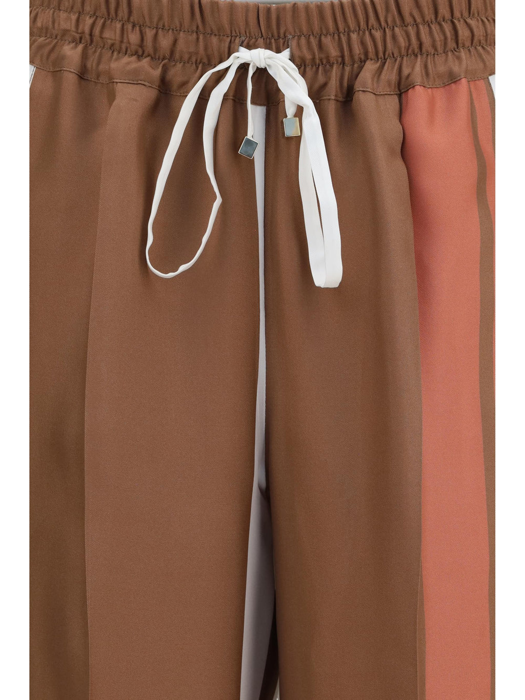Kiton Women Striped Silk Pants