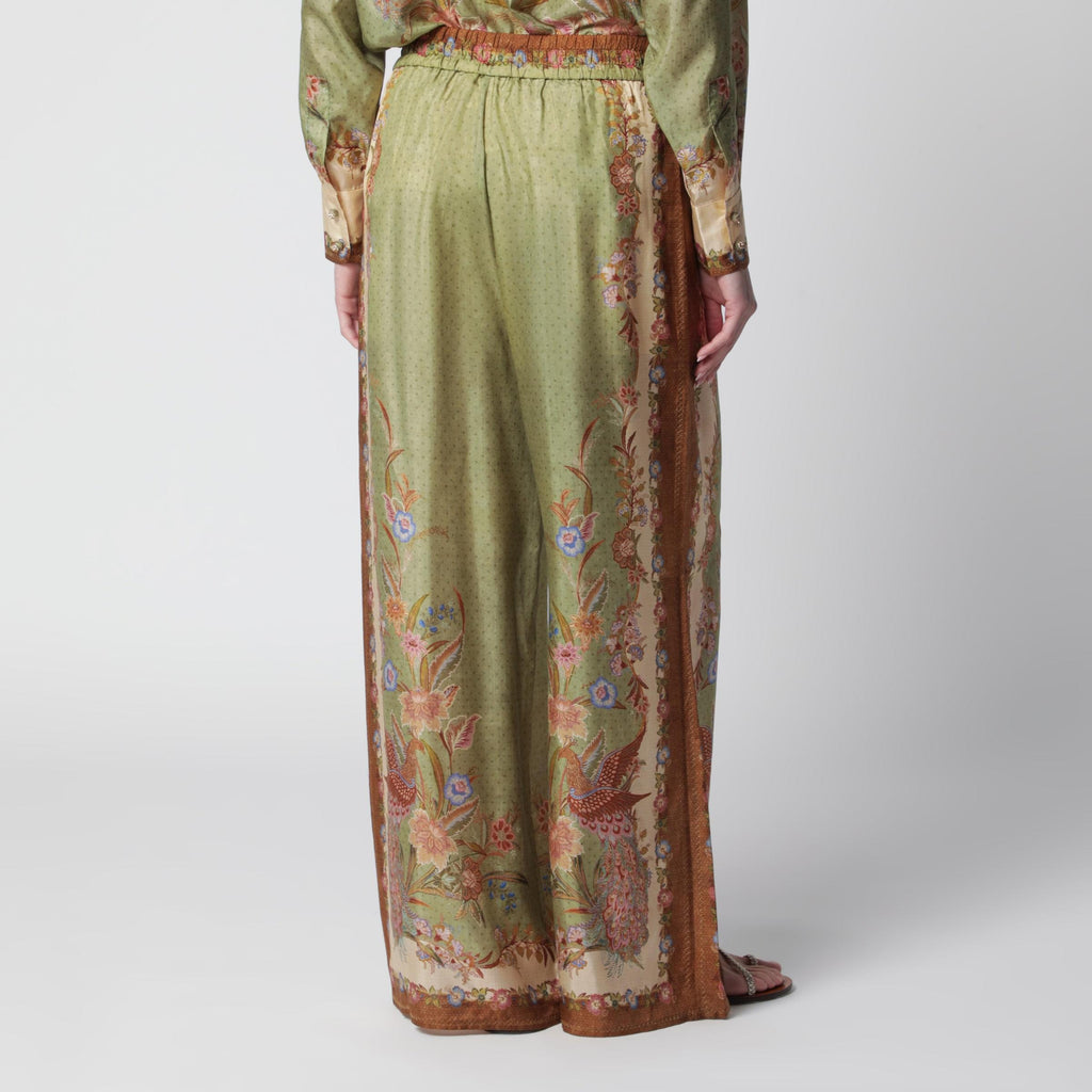 Zimmermann Indra Relaxed Trousers With Floral Print Women