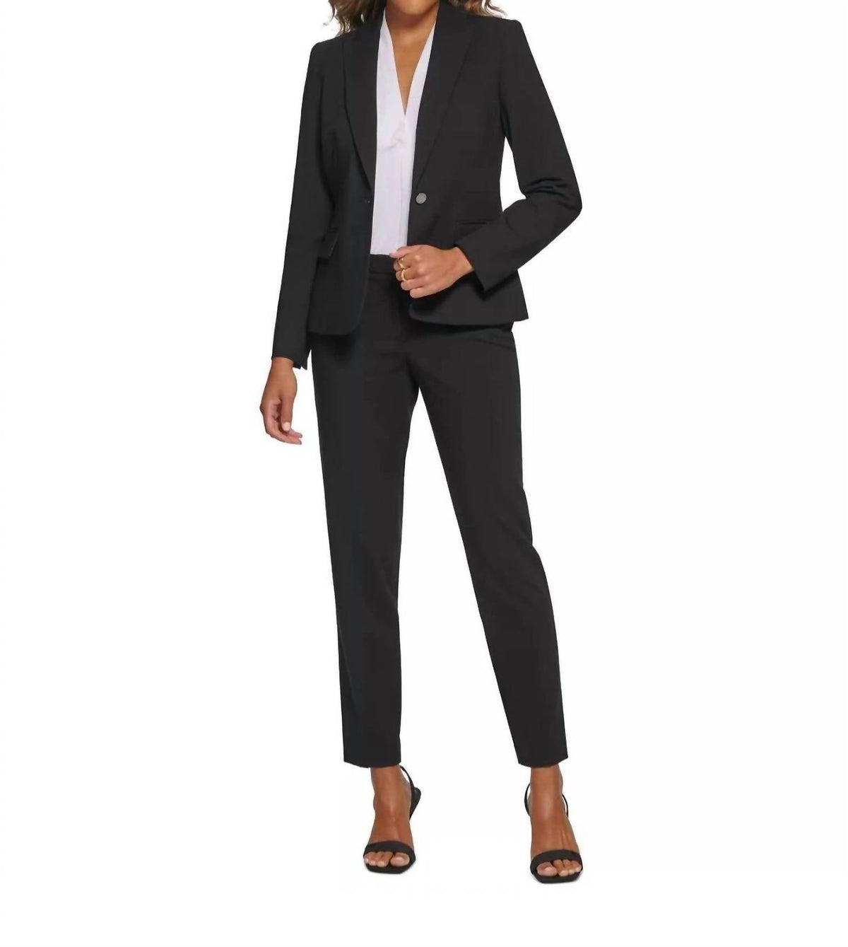 Blazer Tailored Suit Jacket In Black