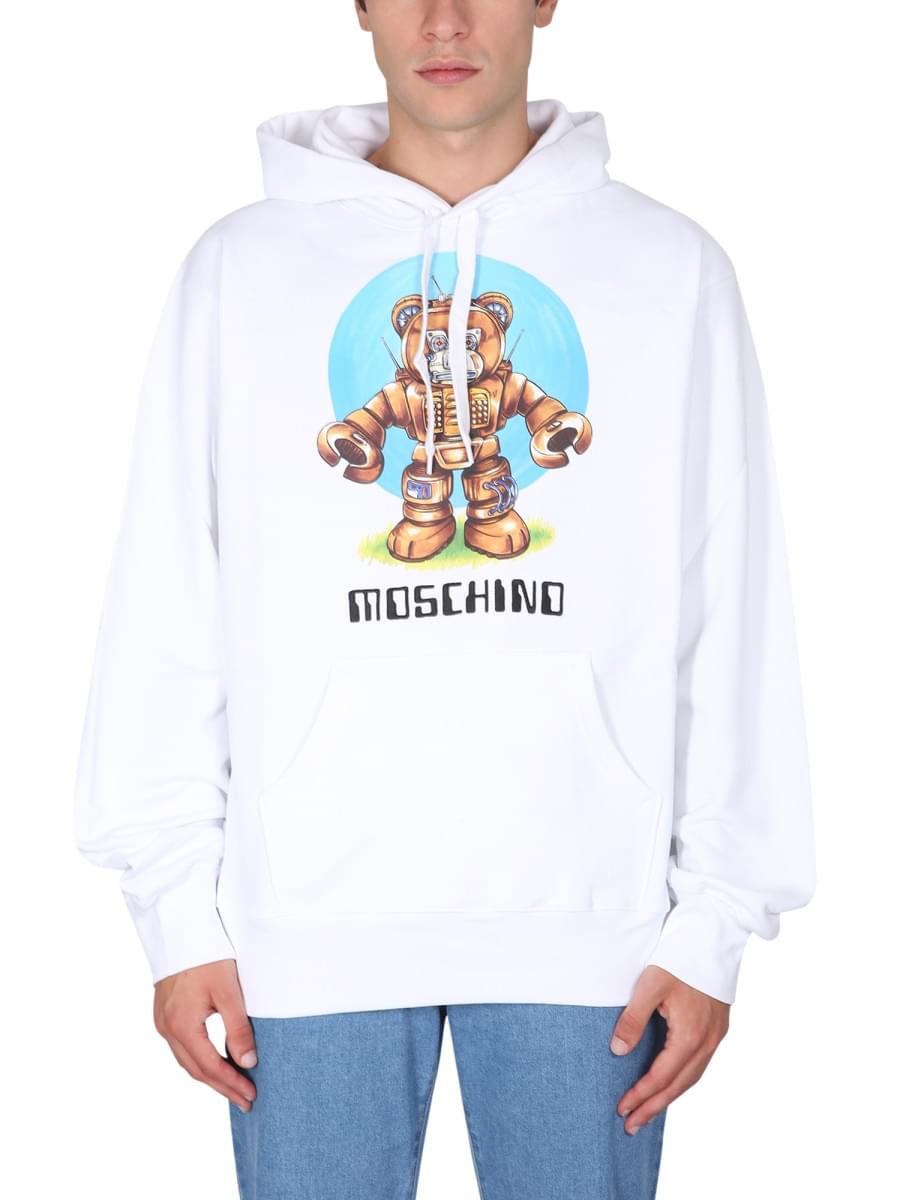 Moschino Men Teddy Print Sweatshirt
