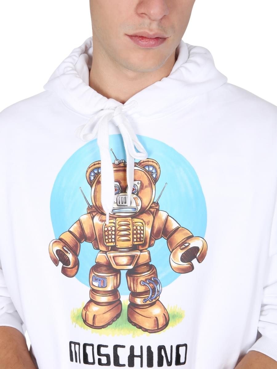 Moschino Men Teddy Print Sweatshirt