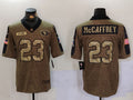 Men's San Francisco 49ers Christian McCaffrey #23 Brown Game Player jersey