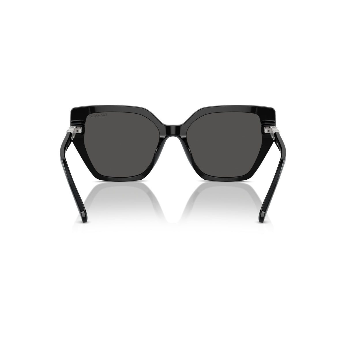 0Sk6016 Oversized Square Frame Sunglasses with Crystal Accents