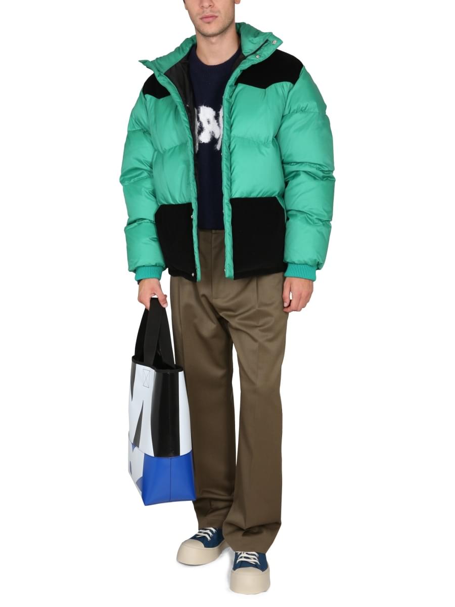 Marni Men Color-Block Down Jacket