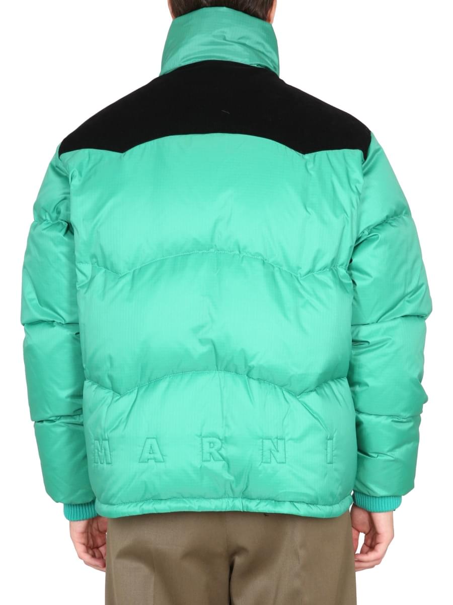 Marni Men Color-Block Down Jacket