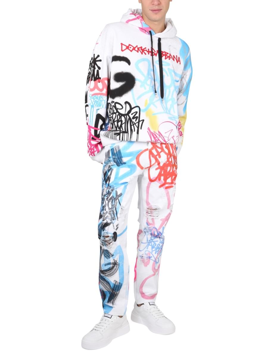Dolce & Gabbana Men Loose Fit Jeans