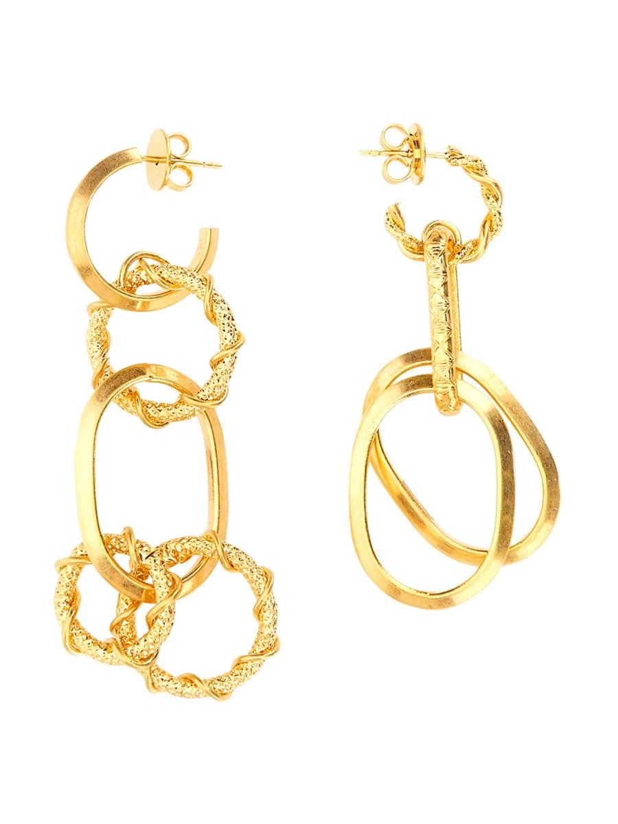 Dsquared Women Earring With Chain Rings