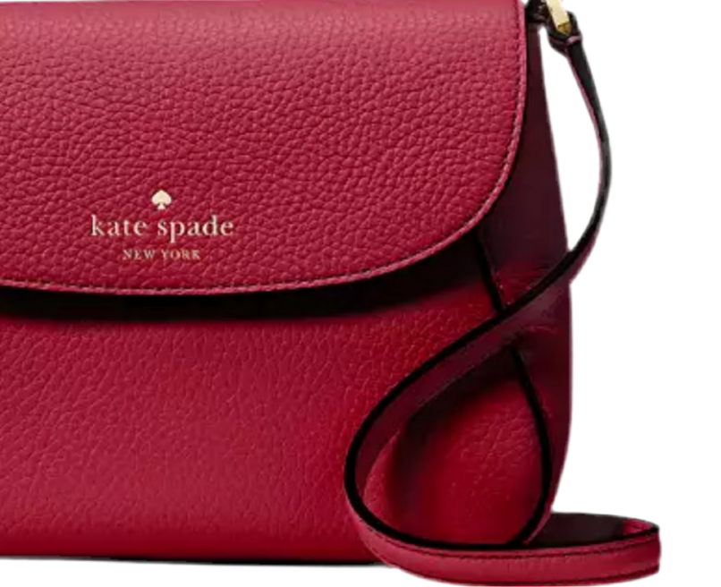 NWT Kate Spade Monica Small Flap Crossbody Leather Bag In Red