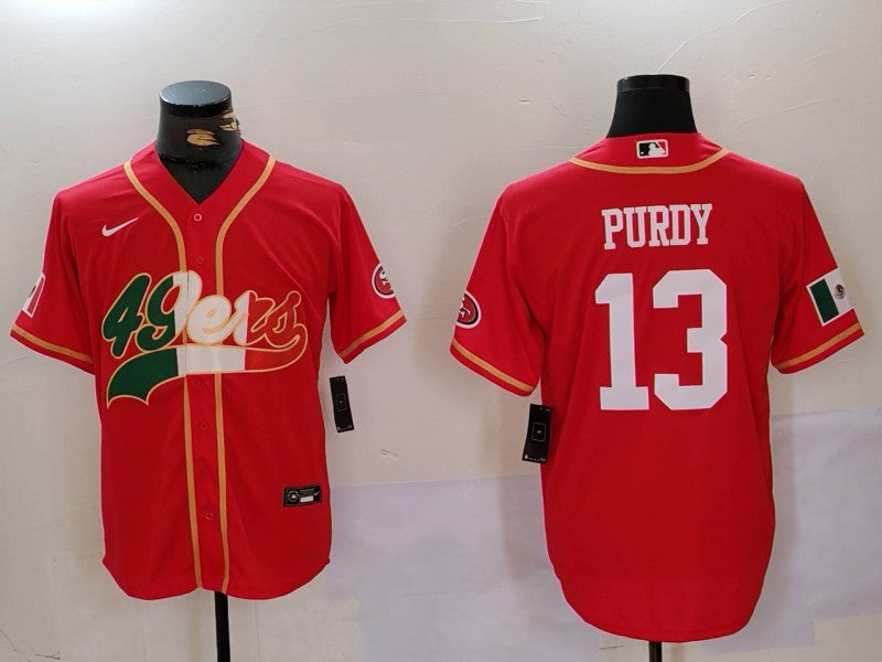 Men's San Francisco 49ers Brock Purdy #13 Scarlet Game jersey