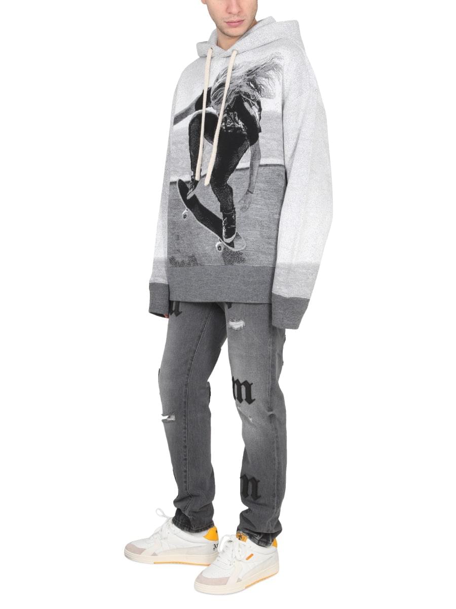 Palm Angels Men Hooded Shirt