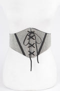Rhinestone Corset Plus Size Elastic Belt