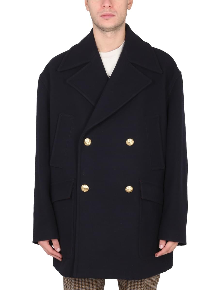 Palm Angels Men Double-Breasted Coat