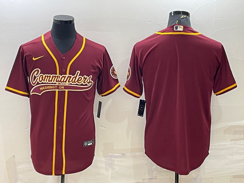 Men's Washington Commanders Red Blank jersey