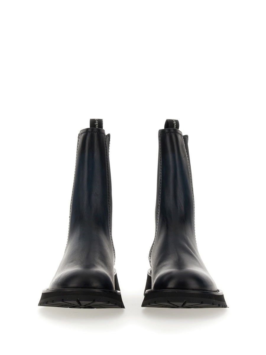 Alexander Mcqueen Men Leather Boot