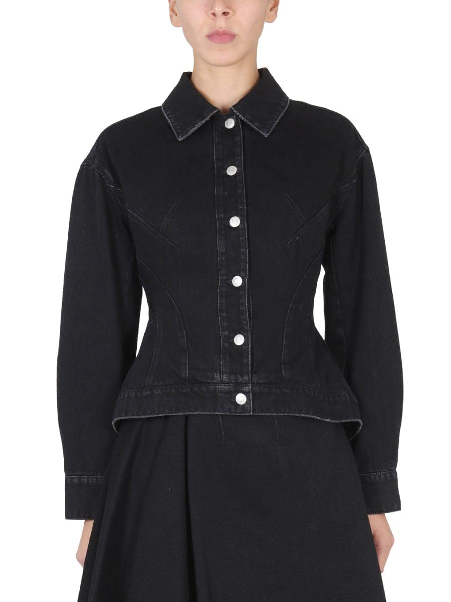 Alexander Mcqueen Women Hybrid Denim Jacket