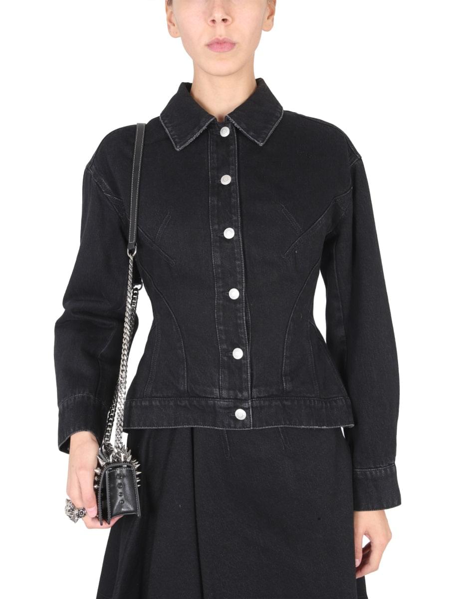 Alexander Mcqueen Women Hybrid Denim Jacket