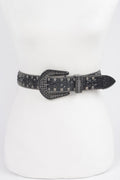 Rhinestone Metal Studded Multi Metal Belt