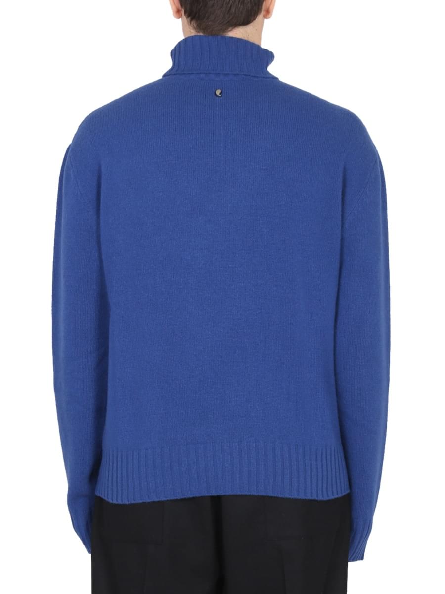 Etro Men Inlaid Jacquard Turtleneck Sweater