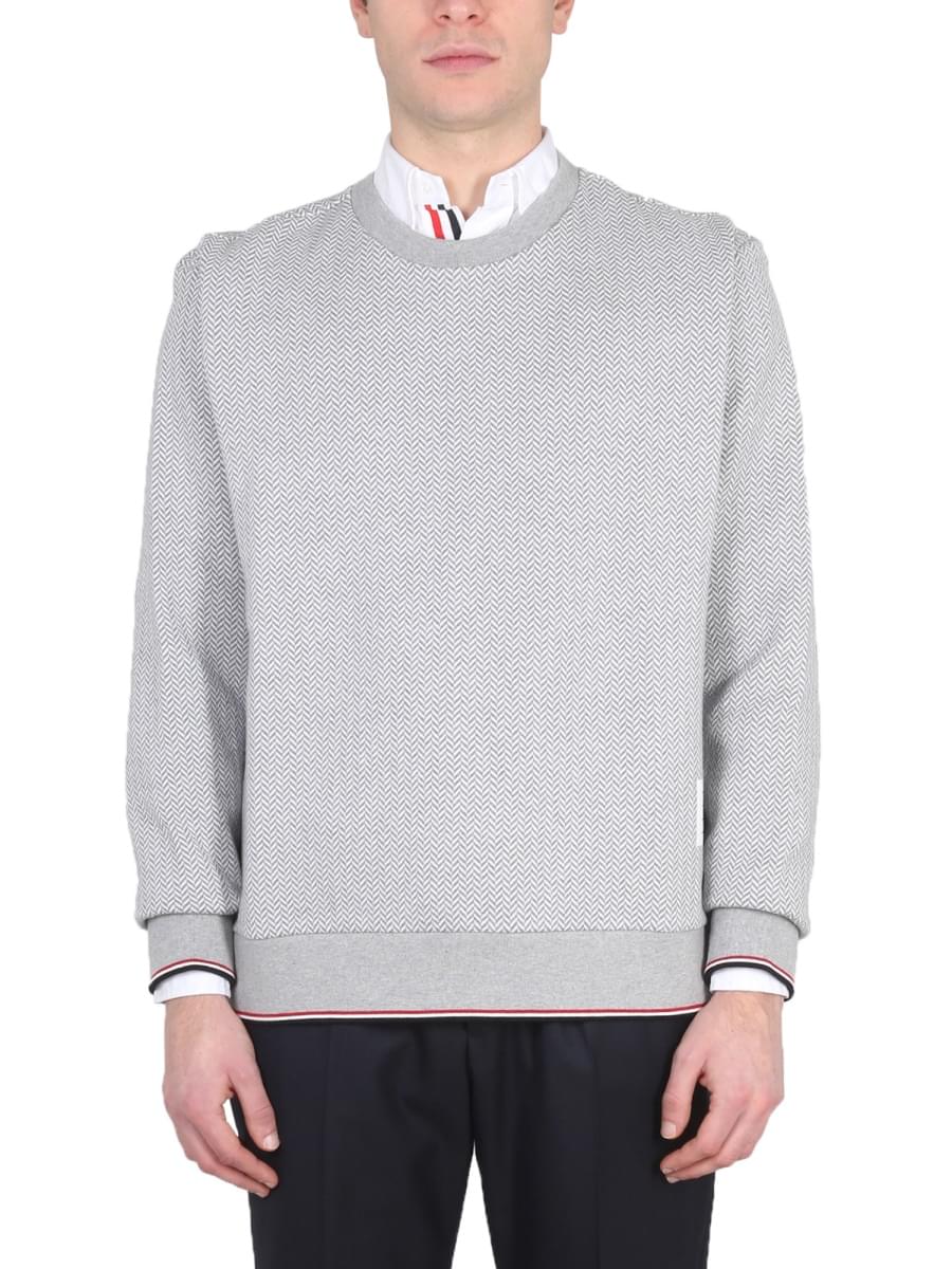 Thom Browne Men Herringbone Jersey