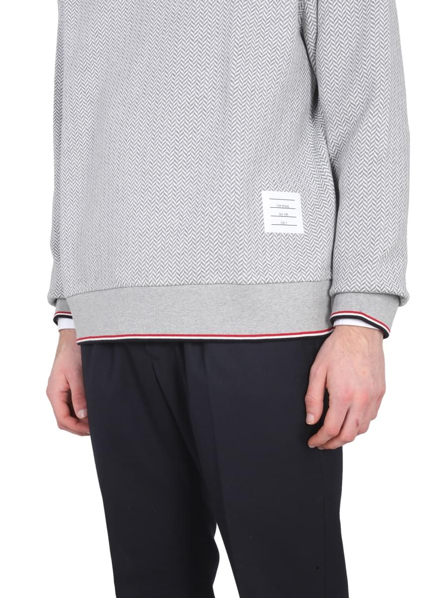 Thom Browne Men Herringbone Jersey