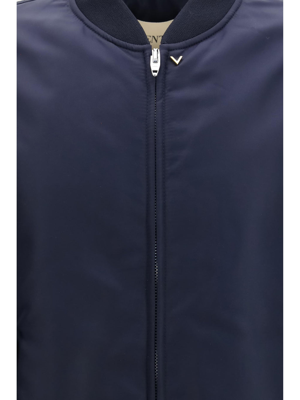 Valentino Men Nylon Jacket With Ruffles