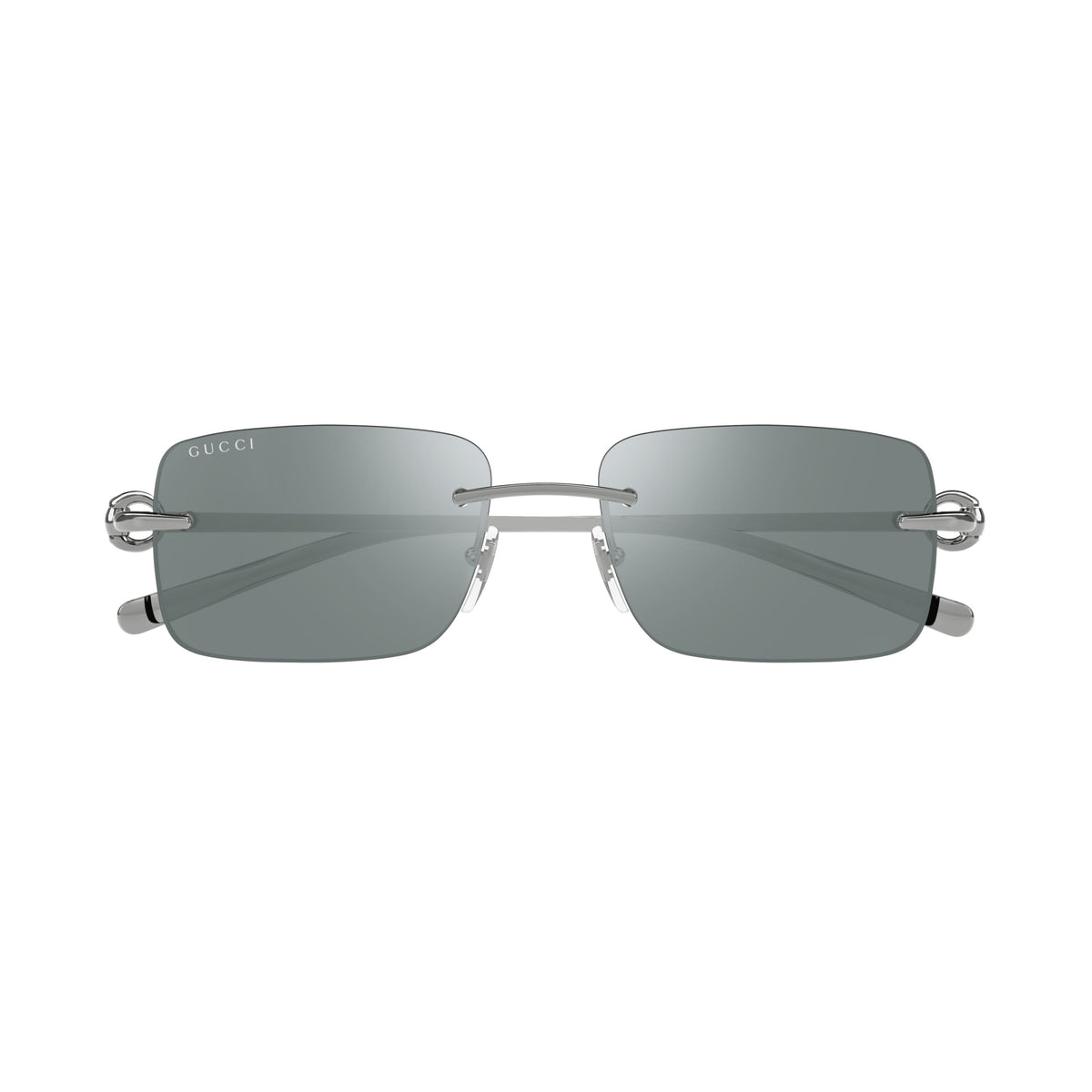 Gg1703S Rimless Sunglasses with Rectangular Grey Lenses
