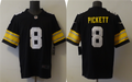 Men's Pittsburgh Steelers Kenny Pickett #8 Black Player Game jersey