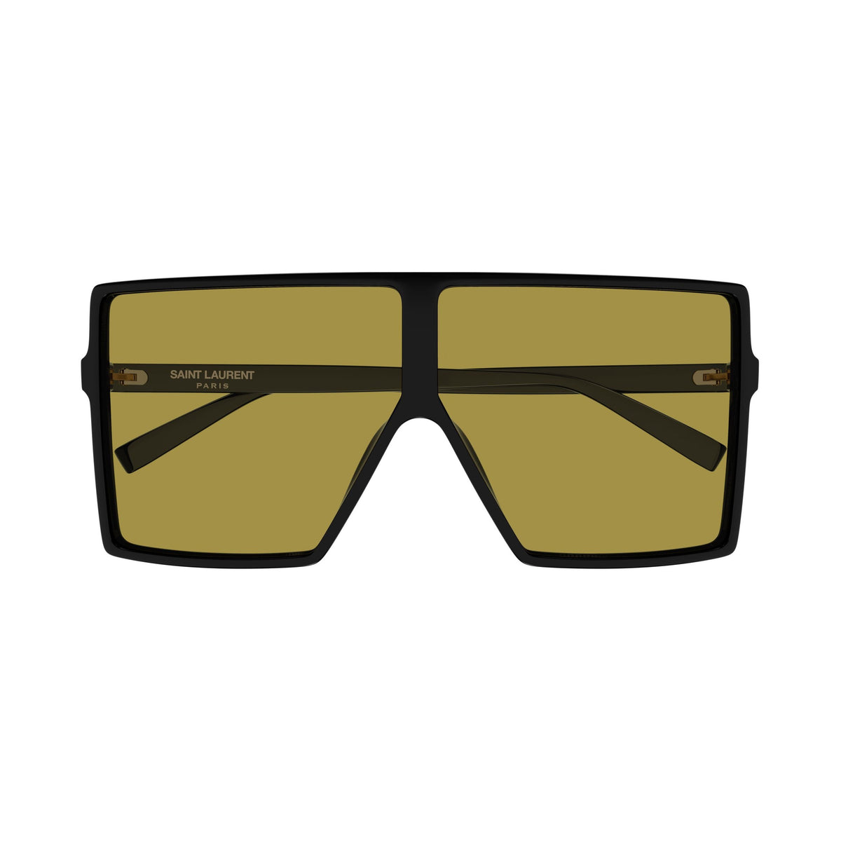 Oversized Square Frame Sunglasses With Olive Tinted Lenses