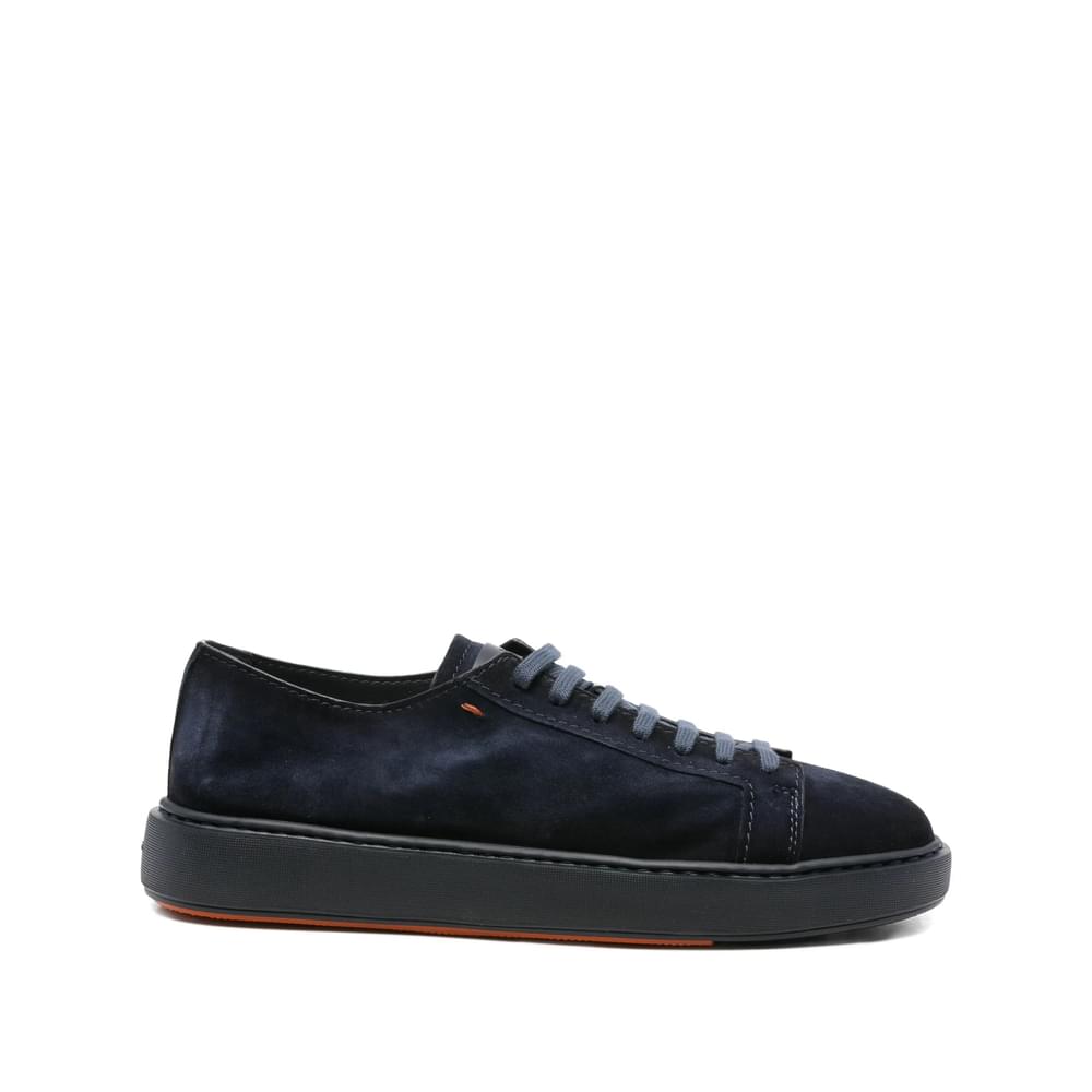 Santoni Blue Trainers - Low-Tops Men