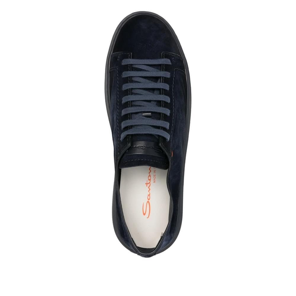 Santoni Blue Trainers - Low-Tops Men