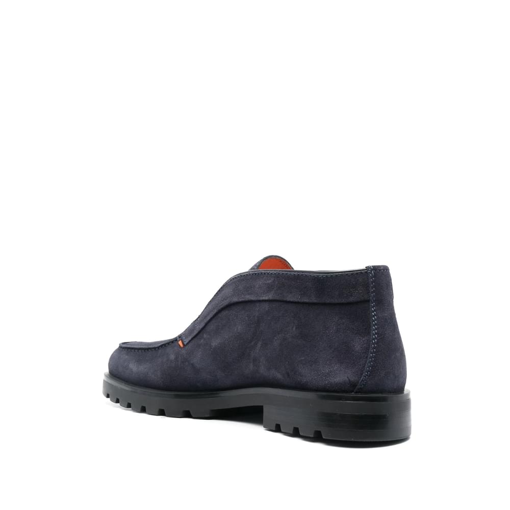 Santoni Blue Boots Men