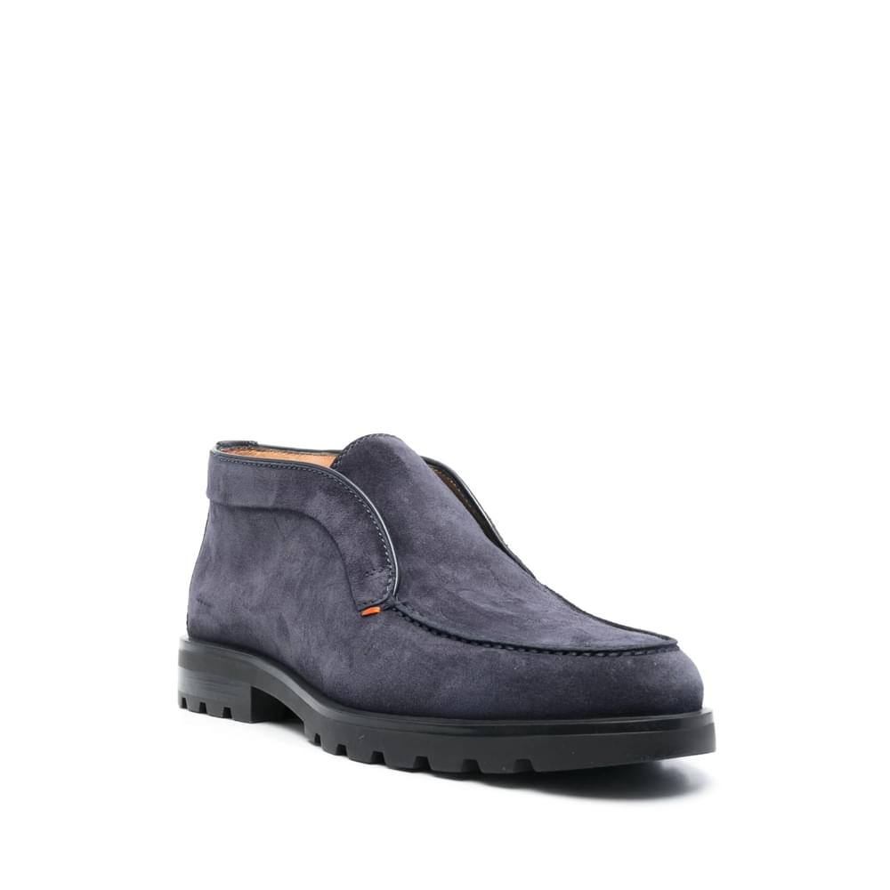 Santoni Blue Boots Men