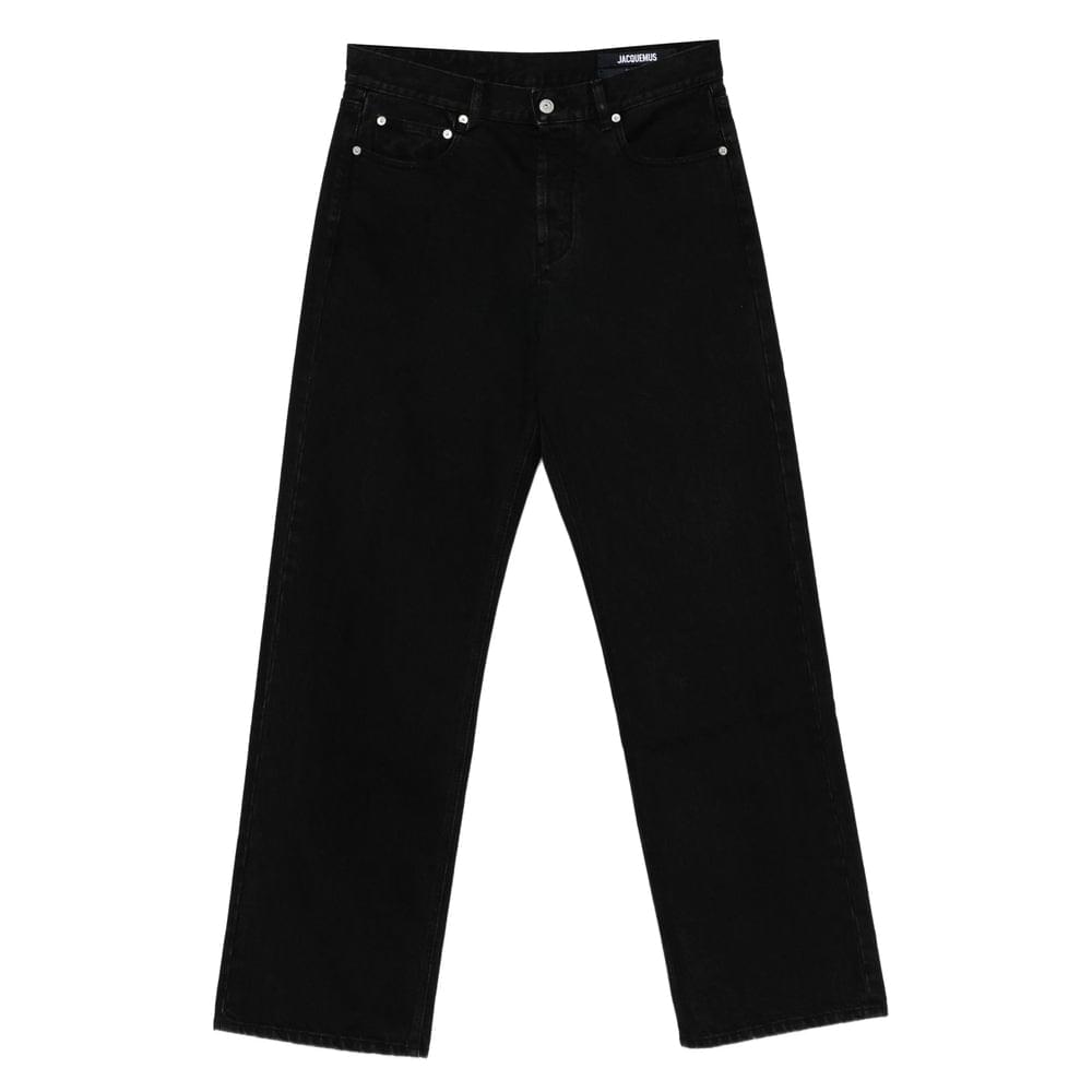 Jacquemus Black Denim - Regular & Straight-Leg Jeans Men