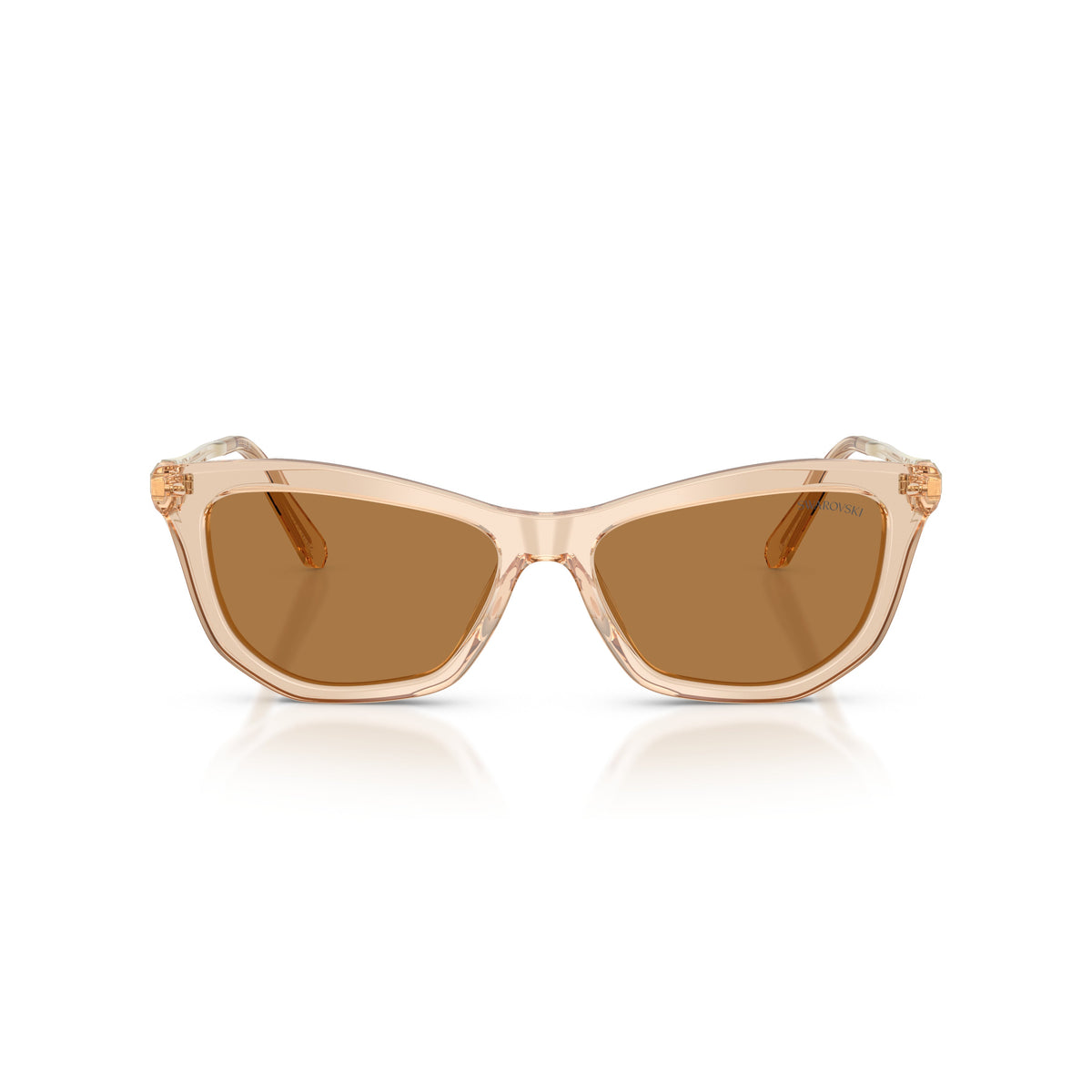 0Sk6057 Translucent Acetate Sunglasses with Angular Frame