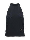 Balmain Women Sleeveless Wool Crewneck Top
