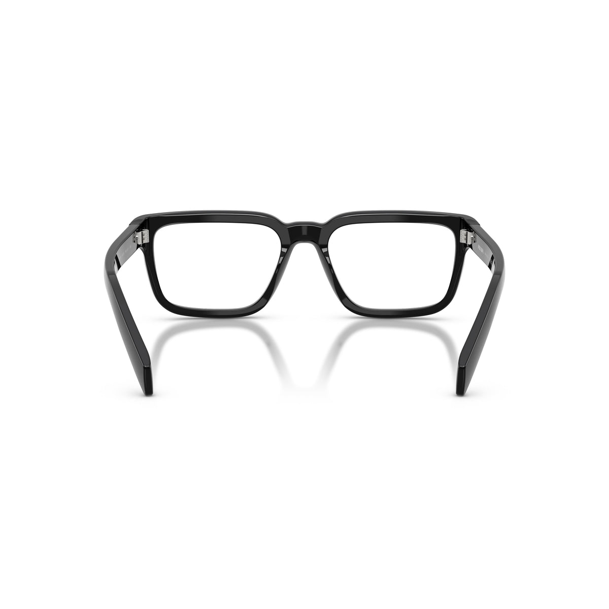 Rectangular Frame Sunglasses With Glossy Black Acetate Finish