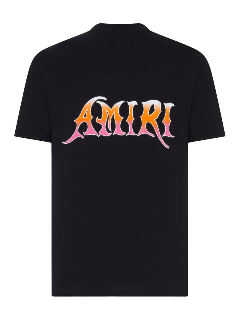 Amiri Men Cotton T-Shirt With Front Logo