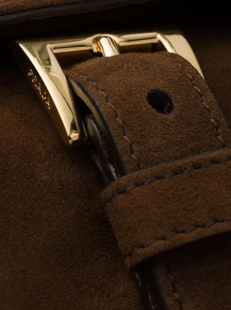 Prada Women Explore Medium Suede Shoulder Bag