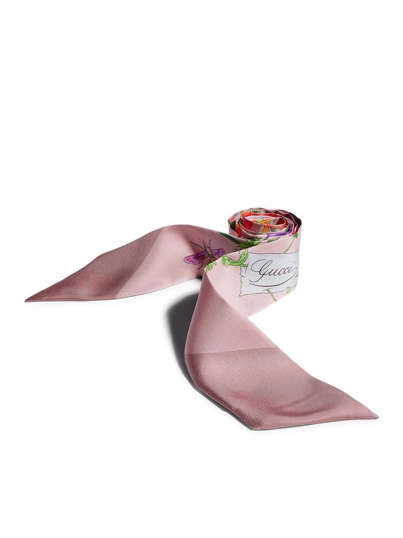 Gucci Women Printed Silk Ribbon