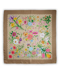 Gucci Women Silk Twill Scarf With Gg Print