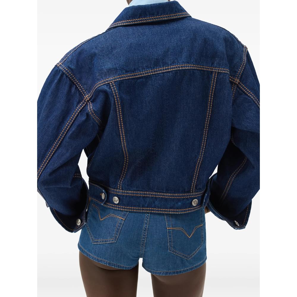 Versace Blue Jackets - Denim Jackets Women