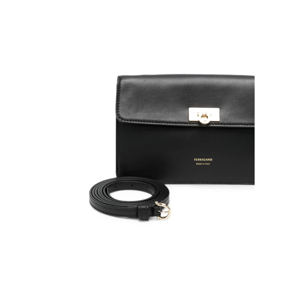 Ferragamo Black Clutch Bags Women
