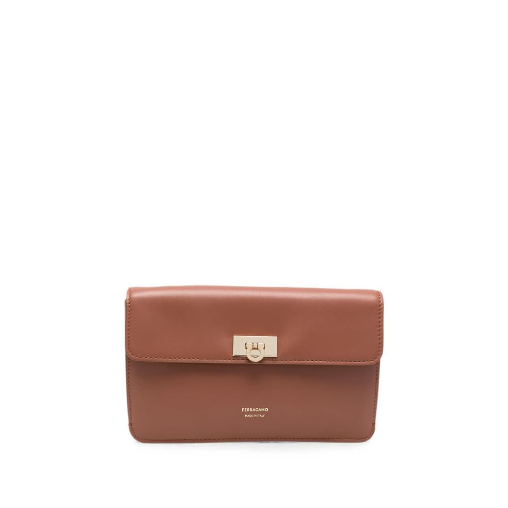 Ferragamo Brown Clutch Bags Women