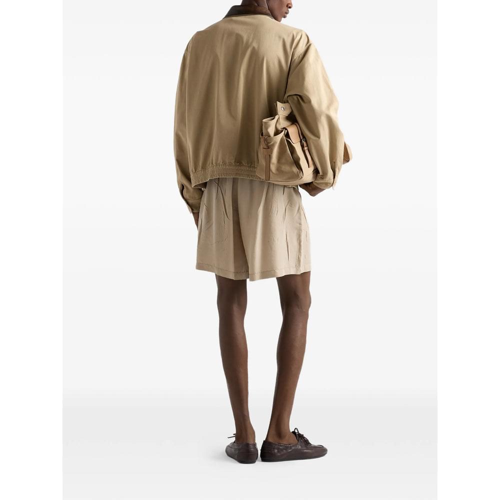 Prada Neutrals Jackets - Bomber Jackets Men