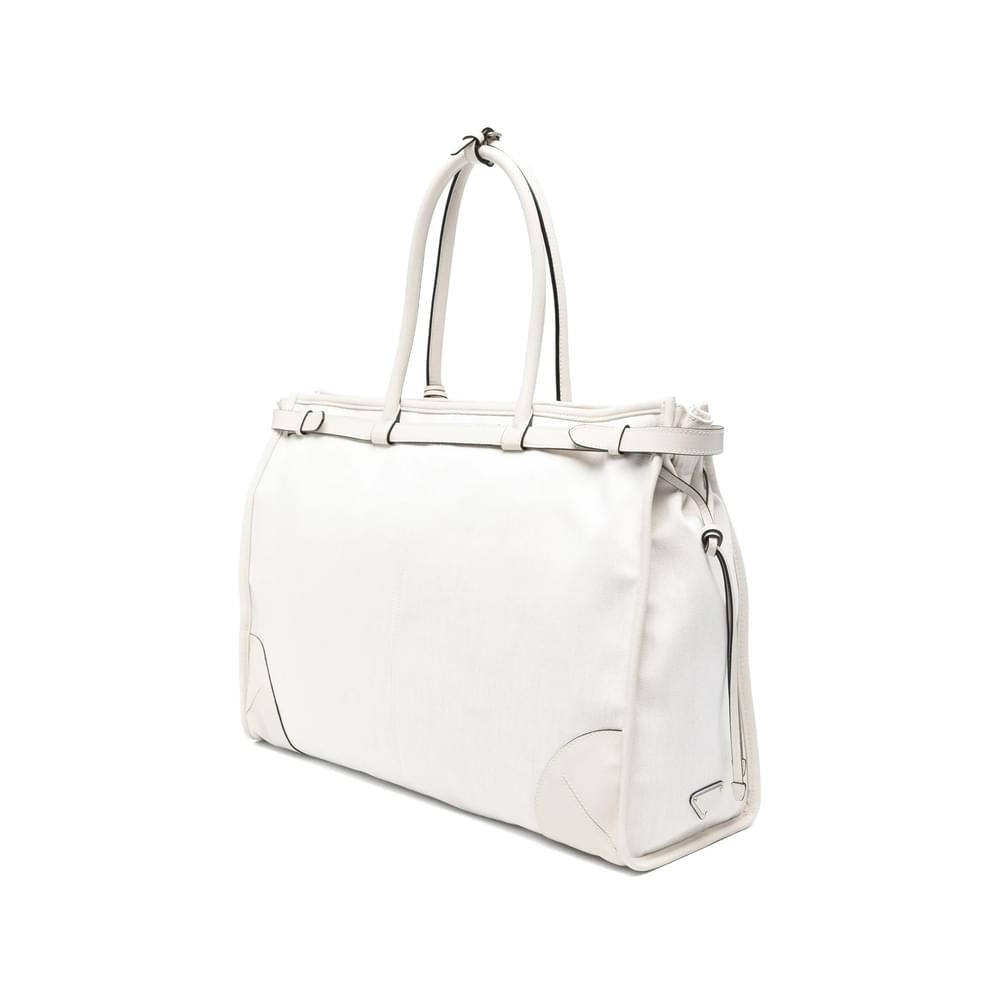 Prada Neutrals Tote Bags Men